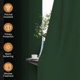 thumbnail image 2 of Tchckioa Dark Green Blackout Curtains for Apartment,42x96 Inch Room Darkening Grommet Drapes,2 Panels, 2 of 6