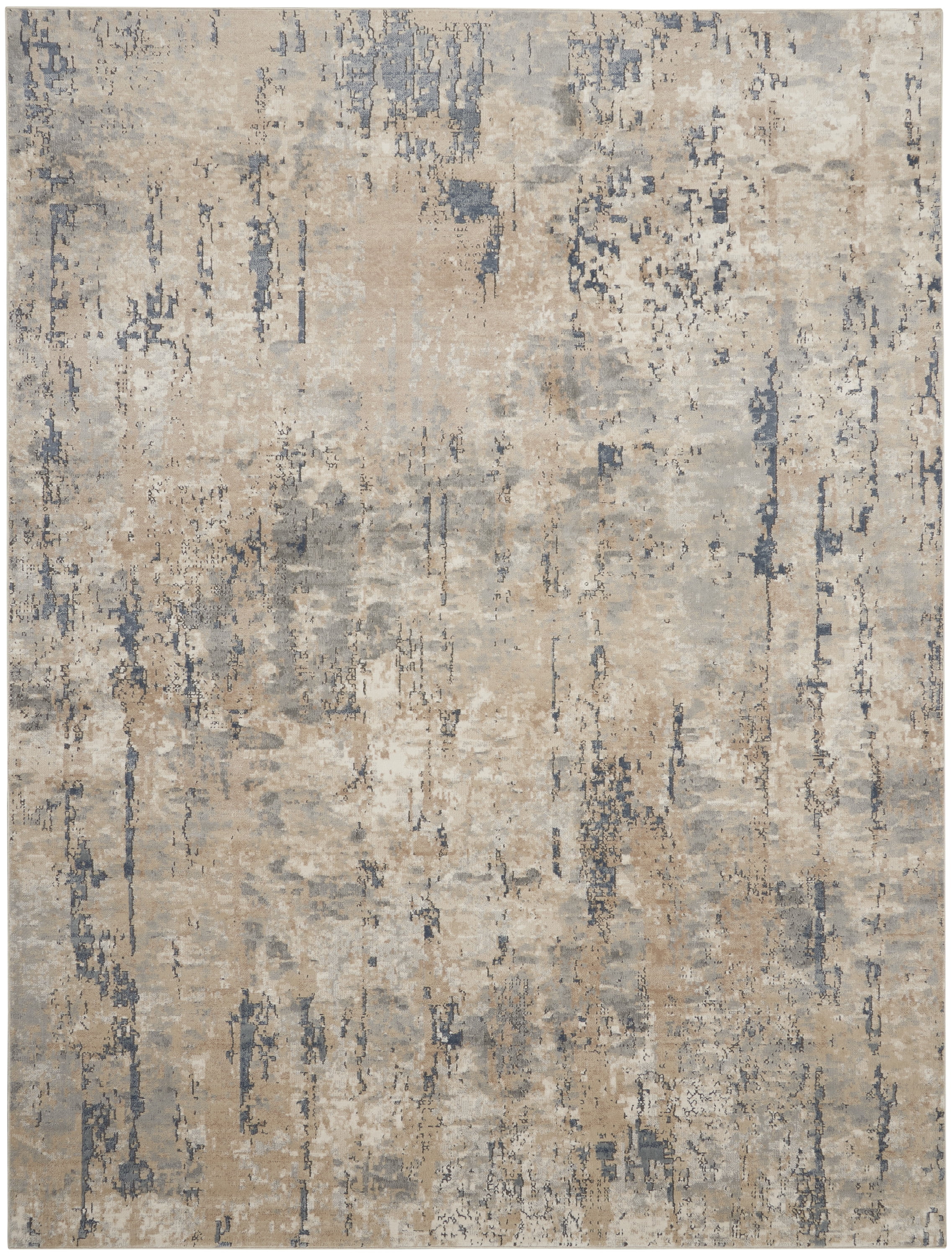 Nourison Concerto Abstract Beige Grey 12' x 15' Area Rug (12x15)