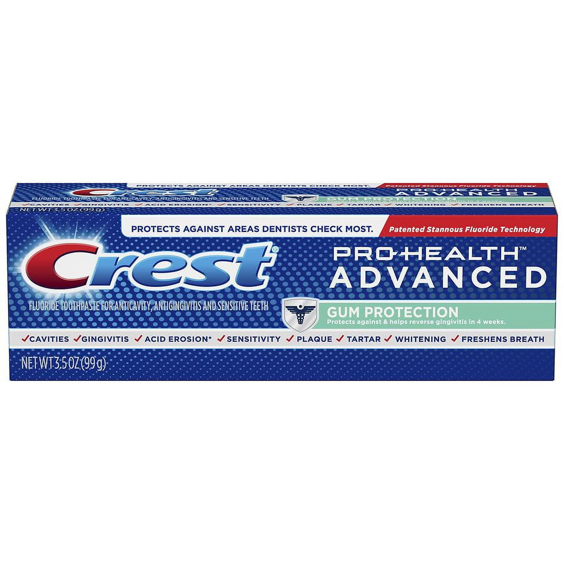 Crest Pro-Health Advanced Toothpaste, Gum Protection 3.5 oz (Pack of 4)