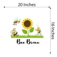 thumbnail image 4 of Children Bee Brave Cute Animal Wall Decal Decoration Inspirational Quote Bee Brave Vinyl Quote Decal Lasts Years and Easily Removable - Size: 20 In(W) x 16 In(H), 4 of 5
