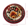 thumbnail image 3 of OANLKGI Christmas Rug 15.75 IN Round 3D Illusion Floor Mat Christmas Floor Mat Festive Christmas Area Rug for Indoor Entryway Living Room Bedroom Party Seasonal Home Decoration Multicolor, 3 of 5