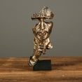 thumbnail image 1 of Keep Silent Men Figurine Minimalist Style Creative Face Sculpture for Living Room Desktop Cabinet, 1 of 3