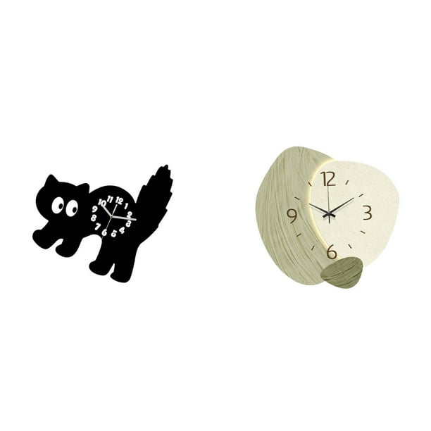 Reloj De Pared Acrílico Con Diseño De Dibujos Animados, Silencioso, Sin Tictac, Fácil De Leer, Adorno Decorativo Colgante Para Estudio, Dormitorio, Habitación Infantil, Cocina, Sala De