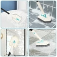 thumbnail image 4 of YEERSWAG Shower Cleaner Brush with 50" Extenable Handle Tub Scrubber Shower Brush with 180° Rotating & Locking Head,3 Replacement Brush Heads., 4 of 8