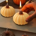 thumbnail image 5 of Neoyler Halloween Pumpkin Candle Aromatherapy for Decorations Home Spa Stress Relief Gift Ambient Cozy Decor Indoor Relaxing Soy Wax 2.8in Yellow, 5 of 6