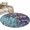 Purple, variant on Round Rugs 4Ft, Purple Floral Round Area Rug Washable Indoor Throw Carpet, Vintage Cracked Wall Country Rustic Soft Non Slip Circle Rug for Kitchen Nursery Room Home Decor Aesthetic