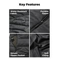 thumbnail image 6 of ORORO Heated Vest for Men with Battery, Battery Powered Heating Vest for Hiking Skiing Camping (Jet Black, L), 6 of 9