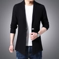 thumbnail image 1 of OmicGot Cardigan Mens Sweaters Spring Autumn Men Casual Cardigan Jacket Man Solid Color Long Sweater Windbreaker Single Button Coats, 1 of 4