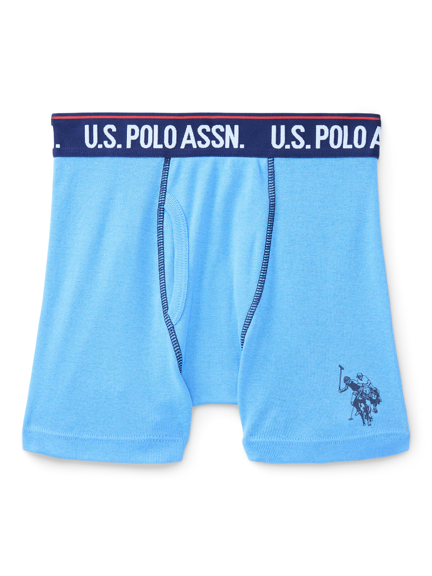 U.S. Polo Assn. Boys Tagless Boxer Briefs, 10-Pack, Sizes S-XXL