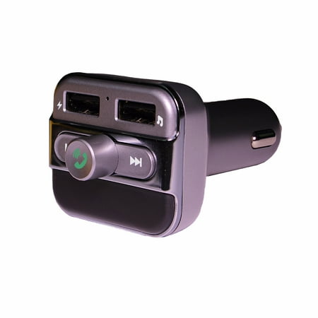 Bluetooth FM Transmitter for Car with USB, MP3, for iPhone, Android, Supports MP3/WMA, Micro SD Card