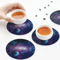 thumbnail image 5 of Kdxio Planets Stars And Galaxies1 Funny Coasters,4 Pcs Leather Coasters,Housewarming Gifts,Protect Furniture from Water Marks Scratch and Damage, 5 of 6