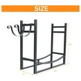 thumbnail image 2 of Firewood Rack with Kindling Holder, 3ft Heavy Duty Metal Firewood Holder, 30" Tall Indoor/Outdoor Log Rack Wood Holder for Fireplace Kindling Wood Storage and Stove Accessories, 2 of 7