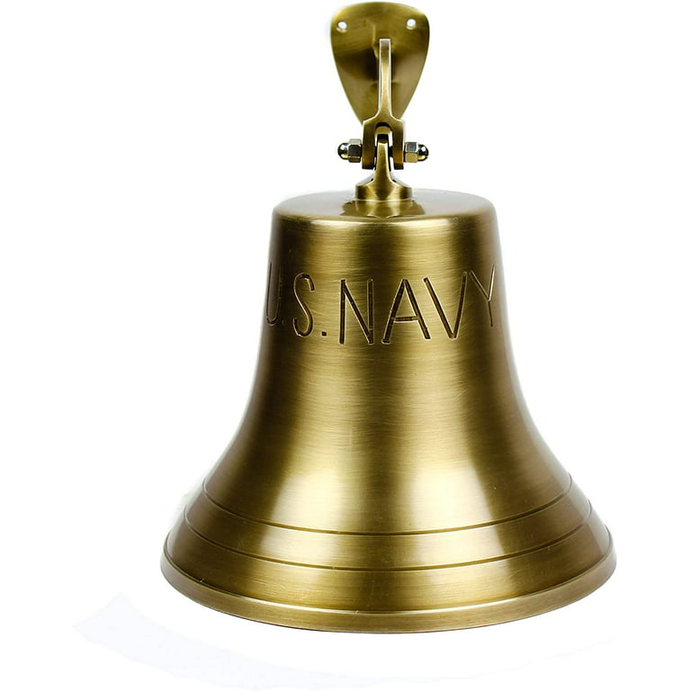 10 Brass US Navy Ship Bell - Nautical Replica 
