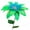 Green, variant on Metal Flowers Floral Garden Stake Outdoor Plant Pick Water Proof Metal Flowers Outdoor Decor for Lawn Yard Patio
