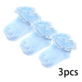 thumbnail image 2 of LYMAYTER 3 Pack Kids Girls Socks Toddler Cute Double Big Ruffled Dress Princess for Socks 1-12Y, 2 of 7