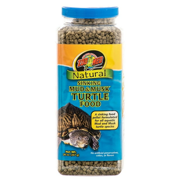 Zoo Med Natural Sinking Mud & Musk Turtle Food 20 oz