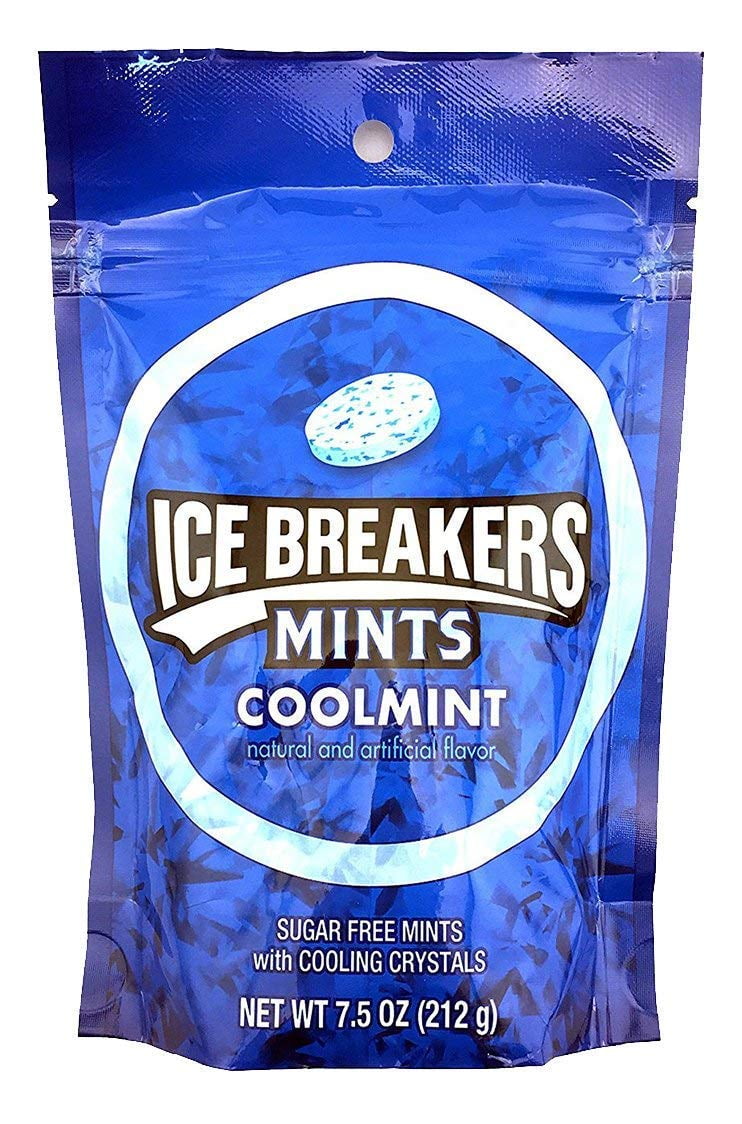 Ice Breakers Mints Coolmint, SugarFree with Cooling Crystals, 7.5