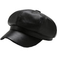 thumbnail image 6 of CoCopeaunts Newsboy Hats for Women Octagonal Cap Autumn Winter Leather Panama Stylish Artist Painter Newsboy Cap Womens Beret Hat, 6 of 7