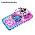 thumbnail image 3 of iPhone 13 Pro Phone Case, Slim Protective Ring Kickstand Glitter Dual Colors Multi-Function for iPhone 13 Pro Phone Case Pink/Silver, 3 of 6