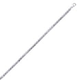 thumbnail image 2 of Silver Jewelco London CZ Claw and Bar Set Line Tennis Bracelet 4mm 7 inch, 2 of 4