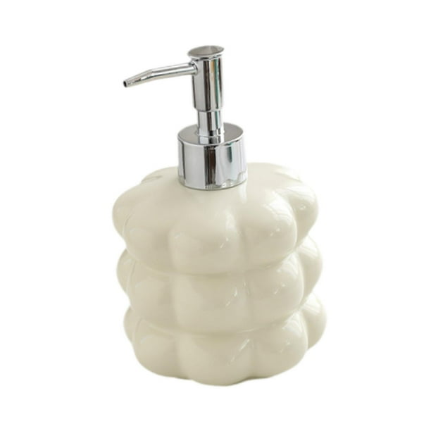 Dispensador de bomba de loción, dispensador de jabón, plato de cerámica para baño, dispensador de jabón líquido para cocina, baño Estilo A