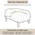 thumbnail image 2 of Sage Green Oval Tablecloth for Oval Table Smaller Than 54 x 96 inches, Waterproof Table Cloths for Dining Room Indoor Outdoor Table Cloth - 60x102in, 2 of 6