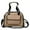 Brown, variant on Pet Life ® Mystique Airline Approved Fashion Designer Travel Pet Dog Carrier w/ Pouch
