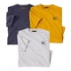 thumbnail image 1 of Atlas For Men - Camiseta Para Exteriores para Hombre - Pack de 3 (Gris, Azul Marino, Ocre), 1 of 2