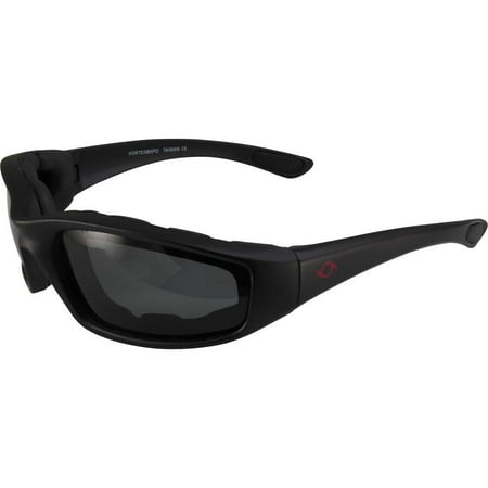 

Hurricane Vortex Sport Vented Foam Padded Riding Goggles Black with Polarized Smoke Lens