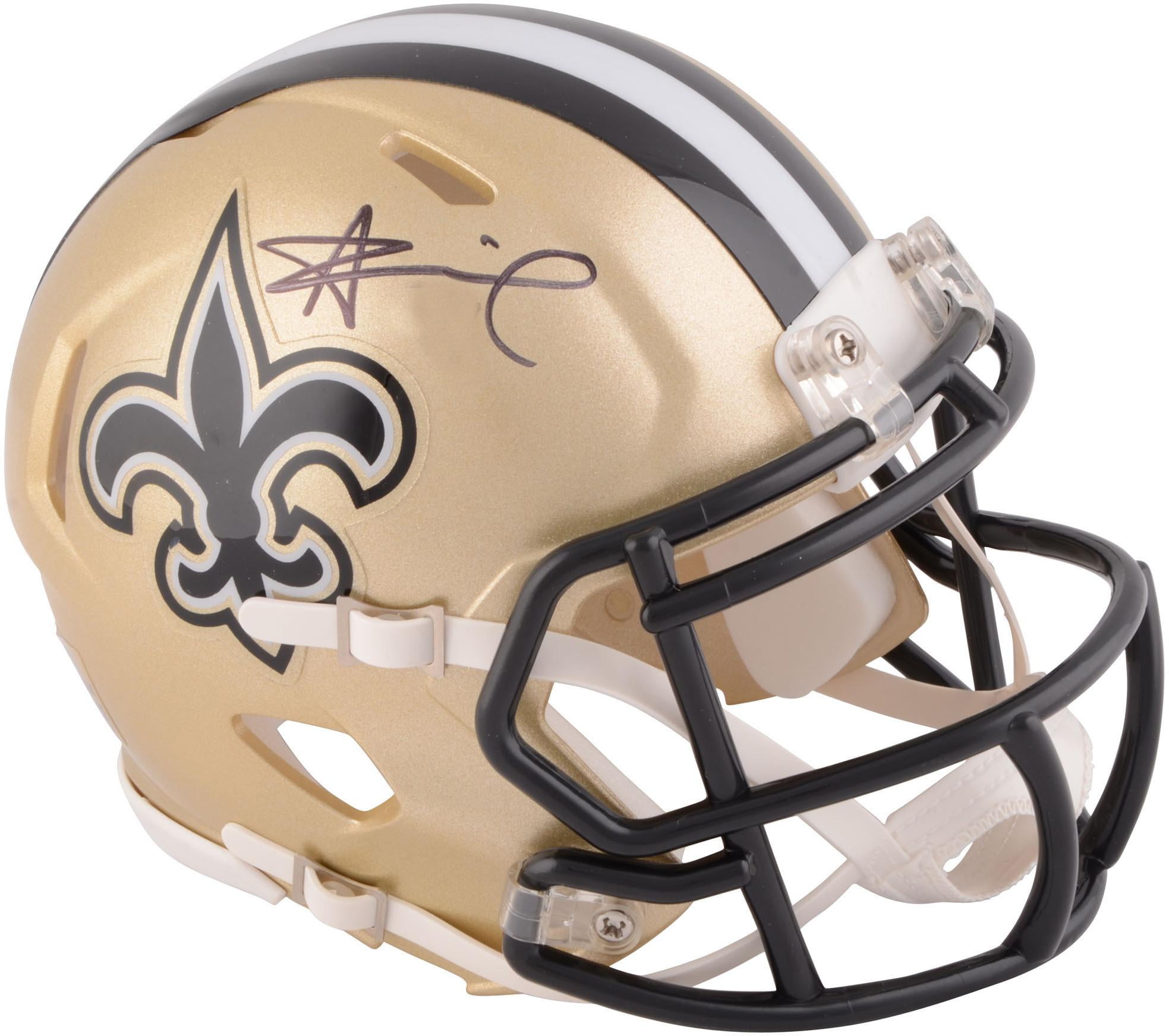 Alvin Kamara New Orleans Saints Signed Autograph Speed Mini Helmet JSA Certified 