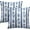 Blue Floral Striped, variant on Chinoiserie Floral Pillow Covers 18x18 Inch Neutral Floral Blue Striped Pillowcases Set of 2 Vintage Throw Farmhouse Outdoor Decorative Cushion for Couch Bed Chair Home Decor