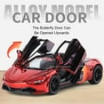 thumbnail image 6 of 1:32 720S 765LT Model Toy Supercars Alloy Diecast Collection Sports Cars Doors Opened Pull Back Sound Light for Children Gifts, 6 of 10