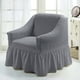 thumbnail image 1 of pstuiky Funda elástica de seersucker para sillón orejero fundas para sillón orejero con faldón fundas para sillas de salón fundas lavables fáciles de usar, 1 of 6