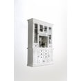 thumbnail image 2 of Beaumont Lane Solid Mahogany Pure White China Cabinet Rectangular Beveled Glass 86.6" Unassembled, 2 of 5