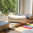 thumbnail image 4 of Pencil Pouch, Cute Bow Design White Pen Case Makeup Brush Bag Organizer, Multifunctional Zipper Pouch Stationery Storage Bag Holder, Pencil Case for Little Ones Teenagers Home Office Daily Use, 4 of 7