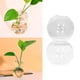 thumbnail image 3 of Jarrón de flores de vidrio, elegante maceta decorativa hecha a mano de vidrio transparente 2 bolas, 3 of 7