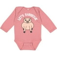 thumbnail image 3 of Inktastic Let's Barbecue White Text Boys or Girls Long Sleeve Baby Bodysuit, 3 of 5
