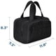 thumbnail image 4 of Bolsa De Viaje Ligera, Grande Y Con Abertura Amplia, Bolsa De Viaje Para Mujer, Bolsa Organizadora De Cosméticos Y Maquillaje Con Asas Para Accesorios Y Artículos De Aseo, Color Negro, 4 of 5