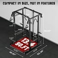 thumbnail image 3 of MITONOS Power Cage, 2000LB Squat Rack with Cable Crossover System, Multi-Function Weight Cage, Home Gym Workout Machine with More Training Attachments, BK, 3 of 8