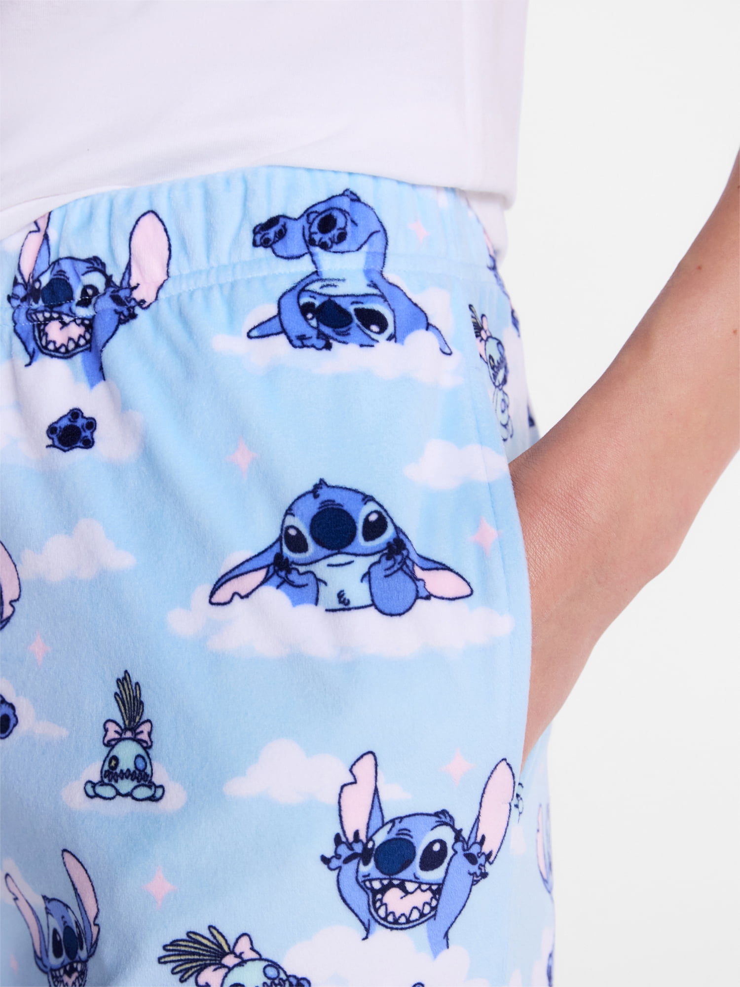 Disney Stitch Women's Velour Sleep Pants, Sizes XS-3X
