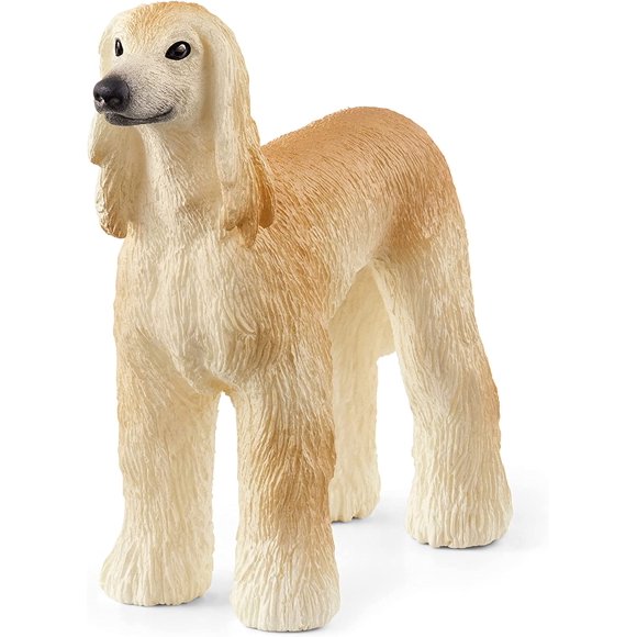 shiyou-Schleich Farm World Dog Toy for Kids Ages 3+, Afghan Hound