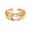 Gold White, variant on Gemstone Adjustable Ring for Women Minimalist Stackable Finger Ring Jewelry Silver Red