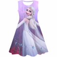thumbnail image 1 of Vestido de princesa de Disney Frozen para niñas, hermosos vestidos de fiesta, disfraces de Elsa, vestidos informales de verano acampanados para niños de 1 a 10 años, Frock6M Gao Jinjia LED, 1 of 2