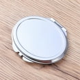 thumbnail image 3 of Miangastore Double-sided Oval Shaped Makeup Mirror Stainless Steel Cosmetic Mirror Foldable Small Makeup Mirror, 3 of 8