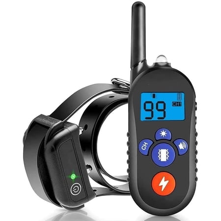 Dog Shock Collar, 2500FT Range, 4 Training Modes, IPX7 Waterproof, Rechargeable for 20-110lbs Dogs