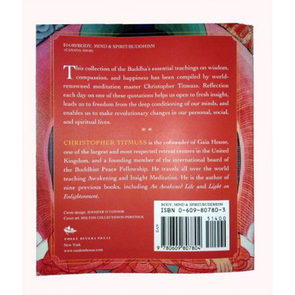 Pre-Owned The Buddha's Book of Daily Meditations: A Year of Wisdom, Compassion, and Happiness (Paperback) 0609807803 9780609807804