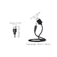thumbnail image 2 of unbranded 1Jgo Cable De Carga USB Para Cuchillas Y Afeitadoras Con Adaptador 5521 Negro Universal, 2 of 8