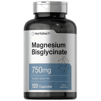 Magnesium Bisglycinate | 120 Capsules | 750mg | For Men and Women | by Horbaach