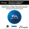 thumbnail image 4 of Champion Sports® Rhino Skin® Low Bounce Dodgeballs for Playground, PE, Backyard & League Games – Set of 6 Balls - Neon Blue - 6 Inch, 4 of 7