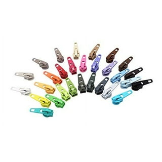 YKK Zipper Repair Kit Solution 5 Zipper Heads - Sliders with Pulls #5 Brand  Donut Style Pulls